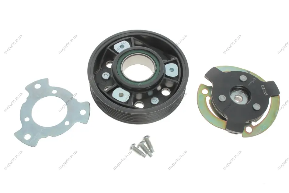 Шків компресора кондиціонера VW Caddy III 04-15 (6pk/d=113mm) (PXE14) NRF 380050 (фото 1)