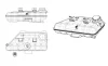 Бачок розширювальний з кришкою MERCEDES ML-Series 2.7D 98- (вир-во) NRF 454045 (фото 1)