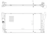 Радіатор охолодження BMW 2 (F45/F46) 14-/X1 (F48) 1.5i (B38) 15- NRF 50039 (фото 5)