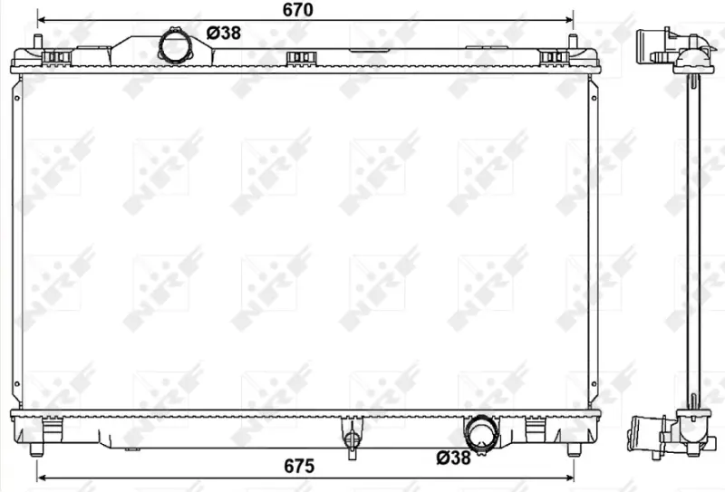 Радіатор охолодження Lexus GS 05-11 NRF 53039 (фото 1)