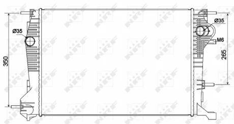 Радіатор охолодження Renault Megane III/Scenic III 1.6D/2.0D 08- NRF 53136