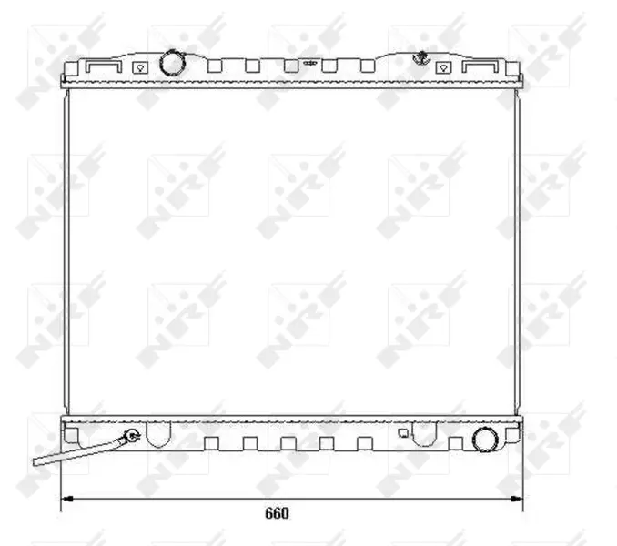 Радіатор охолодження Kia Sorento 2.4/2.5 CRDi 02- NRF 53365 (фото 1)