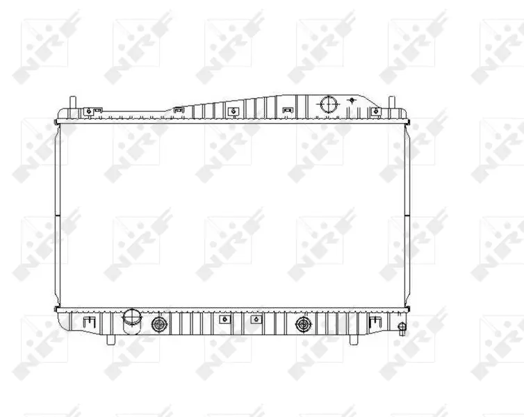 Радіатор охолодження Chevrolet Epica/Daewoo Evanda 2.0 05-06 NRF 53482 (фото 1)