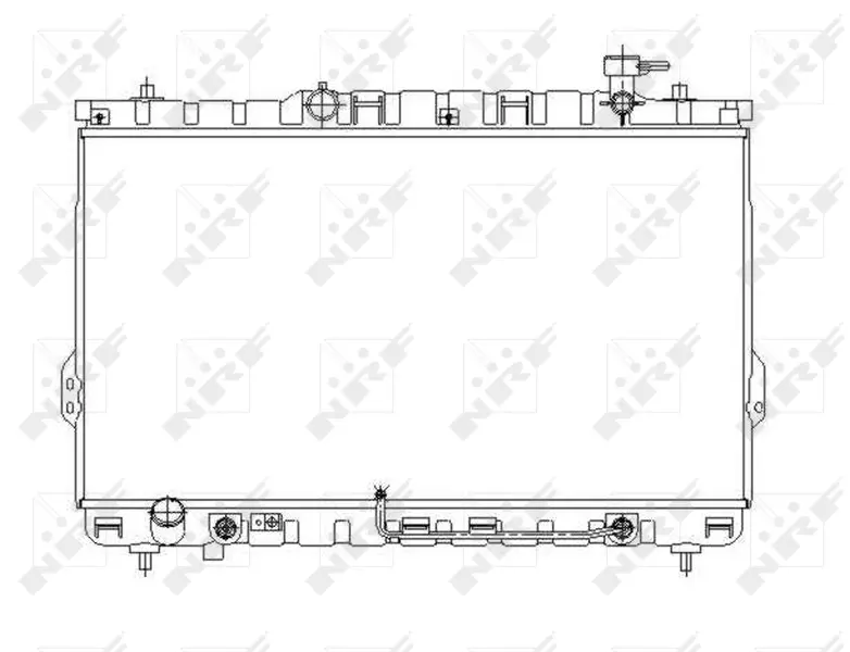 Радіатор охолодження Hyundai Santa Fe I 2.7 01-06 NRF 53646 (фото 1)