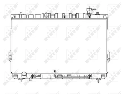 Радіатор охолодження Hyundai Santa Fe I 2.7 01-06 NRF 53646