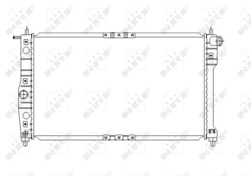 Радіатор охолодження Daewoo Leganza 2.0 16V 97- NRF 53649 (фото 1)