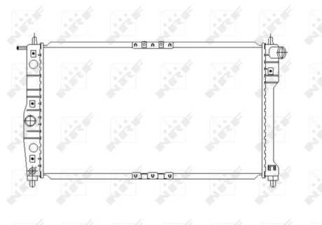 Радіатор охолодження Daewoo Leganza 2.0 16V 97- NRF 53649
