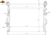 Радіатор охолодження Ford FocusIII/Galaxy/Mondeo 1.6-2.3 05- NRF 53811A (фото 5)