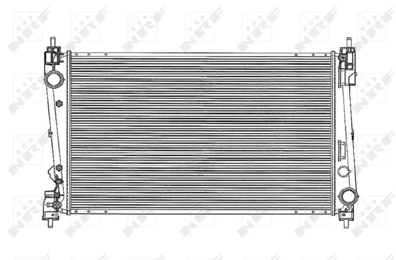 Радіатор охолодження Fiat Doblo 1.6D Multijet 15- NRF 53836 (фото 1)