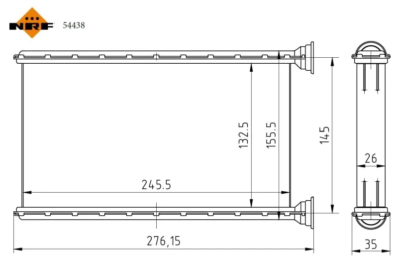 Радіатор пічки MB E-class (W213) 16- (к-кт) NRF 54438 (фото 1)