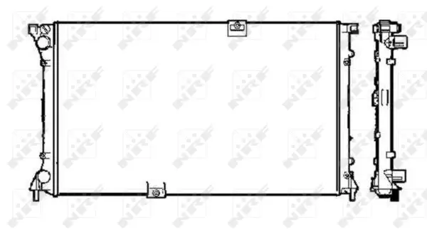 Радіатор охолодження Renault Trafic 2.5dCi 03- (445x780x18) NRF 58330 (фото 1)