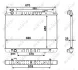 Радіатор охолодження Nissan Navara 2.5D 01- NRF 58418 (фото 1)