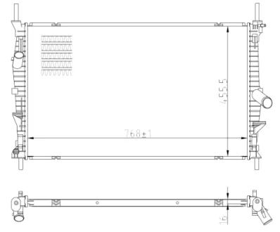 Радіатор охолодження Ford Transit 2.0 EcoBlue 19- NRF 59293