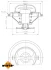 Термостат BMW 5 (E34/E28)/3 (E30/E21) 2.0-3.5 77-95 (M10/M21) NRF 725086 (фото 5)