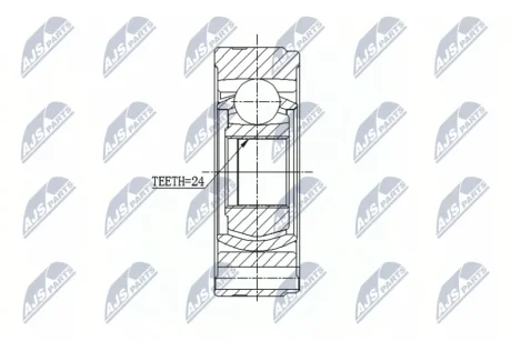 Шарнір, карданний вал HYUNDAI TERRACAN (HP), KIA SORENTO I (JC) (вир-во) NTY NPW-HY-521