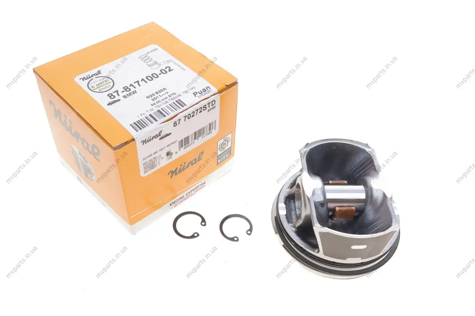 Поршень BMW X3 (F25)/X5 (F15/F85) 10- (84.00mm/STD) N20 B20 NURAL 87-70272STD (фото 1)