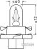 Лампа допоміжн. освітлення BX8,4d 12V 2W BX8.4d (вир-во) OSRAM 2352MFX6 (фото 2)