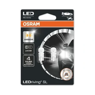 Лампа світлодіодна WY5W 2500K 12V 1W W2.1X9.5D LEDriving SL (вир-во) OSRAM 2827DYP-02B