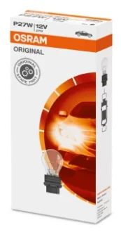 Лампа допоміжн. освітлення 27W 12V W2,5X16D 5XF (вир-во) OSRAM 3156