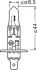 Лампа фарна H1 12V 55W P14,5s NIGHT BREAKER SILVER (+100) blister (вир-во) OSRAM 64150NBS-1BL (фото 3)