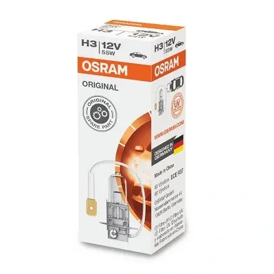 Лампа фарна H3 12v 55w Pк22s (вир-во) OSRAM 64151 (фото 1)