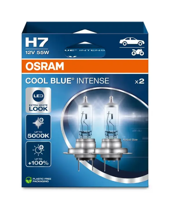 Лампа фарна H7 12V PX26d 55W COOL BLUE INTENSE Next Gen компл. eco-упаковка (вир-во) OSRAM 64210CBN-2HB (фото 1)