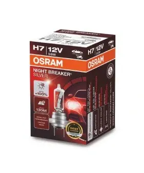 Лампа фарна H7 12V 55W PX26d NIGHT BREAKER SILVER (+100) (вир-во) OSRAM 64210NBS (фото 1)