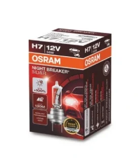 Лампа фарна H7 12V 55W PX26d NIGHT BREAKER SILVER (+100) (вир-во) OSRAM 64210NBS