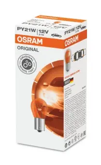 Лампа допоміжн. освітлення РY21W 12V 21W ВАU15s (вир-во) OSRAM 7507 (фото 1)