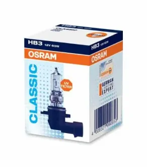 Лампа фарна Hb3 12v 60w P20d (вир-во) OSRAM 9005