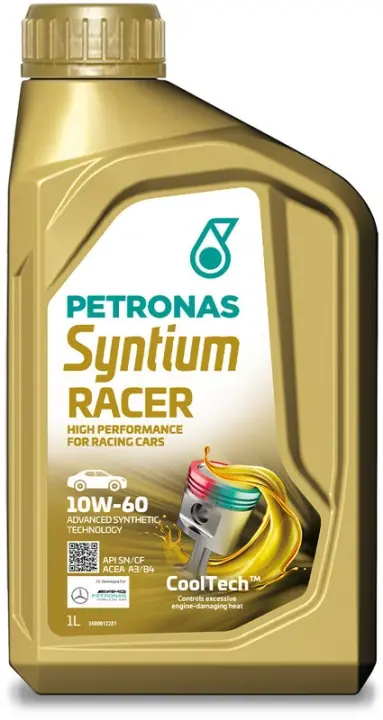 Олива 10W60 SYNTIUM RACER (1L) (API SN/CF) (ACEA A3/B4) (FCA 955535-H3) PETRONAS Petronas 70000E18EU (фото 1)