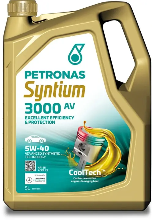 Олива 5W40 SYNTIUM 3000 AV (5L) (VW 505.00/505.01/MB 229.51/RN0700/RN0710) (API SN) (ACEA C3) PETRONAS Petronas 70179M12EU (фото 1)