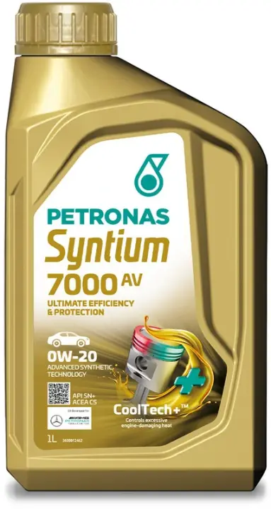 Олива 0W20 SYNTIUM 7000 AV (1L) (Porsche C20/VW 508 00/509 00) (ACEA C5) (з-на на 71223E18EU) PETRONAS Petronas 70410E18EU (фото 1)