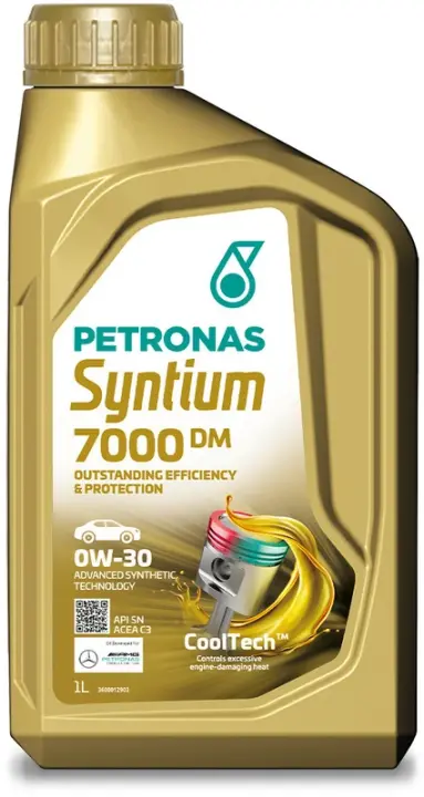 Олива 0W30 SYNTIUM 7000 DM (1L) (RN0700/MB 229.51/MB 229.52) (ACEA C3) (API SN) (з-на на 71226E18EU) PETRONAS Petronas 70662E18EU (фото 1)