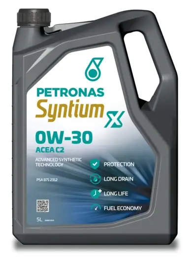 Олива 0W30 SYNTIUM X (5L) (PSA B71 2312/ACEA C2) PETRONAS Petronas 70981M12EU (фото 1)