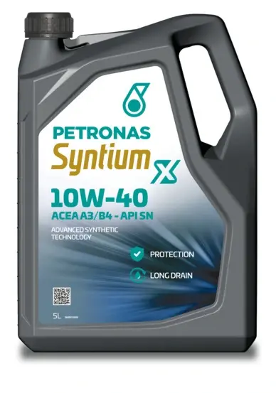 Олива 10W40 SYNTIUM X (5L) (ACEA A3/B4) (API SN) PETRONAS Petronas 70984M12EU (фото 1)