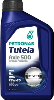 Олива 75W90 TUTELA AXLE 500 (1L) (MIL PRF 2105D) (API GL-5) PETRONAS Petronas 76631E15EU