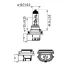 Лампа розжарювання H11 12V 55W PGJ19-2 Vision +30 (вир-во Philips) PHILIPS 12362PRC1 (фото 3)