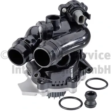 Помпа води Audi A3-A8/Skoda Octavia 1.8TSI/2.0RS/VW Golf V/VI 2.0TSI 06- (+датчик) 7.07152.35.0 PIERBURG 7-07152-35-0 (фото 1)