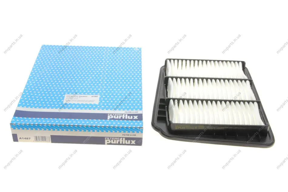 Фільтр повітряний Chevrolet Lacetti/Daewoo Nubira 1.4-1.8 03- PURFLUX Purflux A1487 (фото 1)