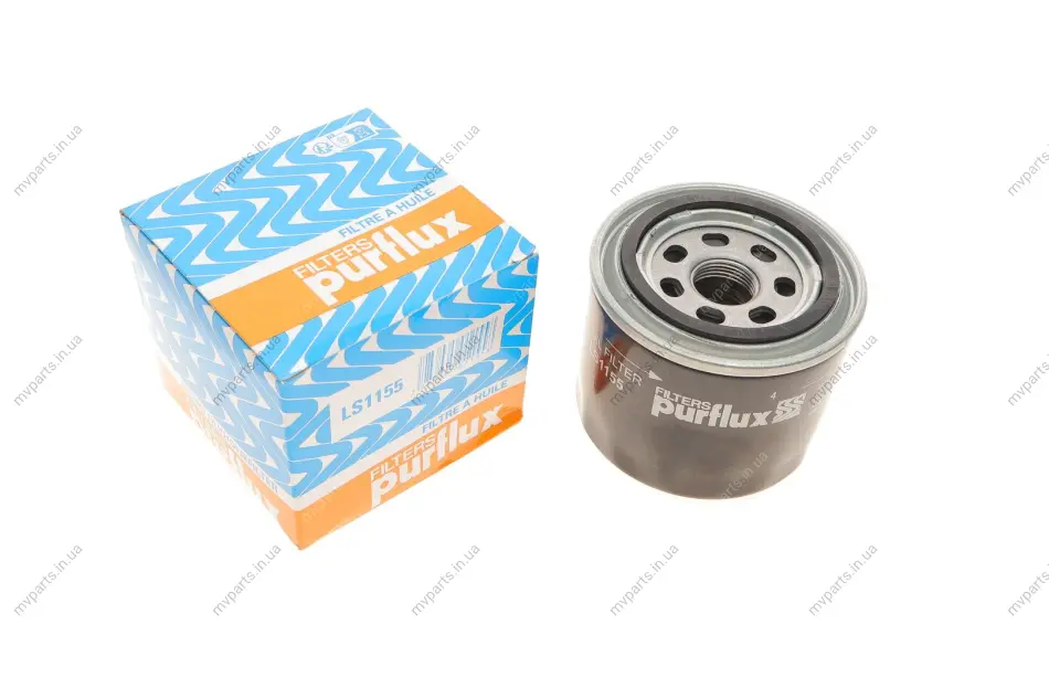 Фільтр масляний Kia/Mitsubishi/Subaru 03- (h=65.6mm) PURFLUX Purflux LS1155 (фото 1)