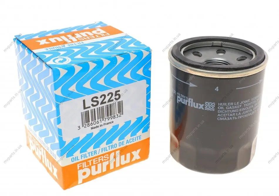 Фільтр масляний Hyundai Accent/Gets 1.1-1.6 02- (h=89mm) PURFLUX Purflux LS225 (фото 1)