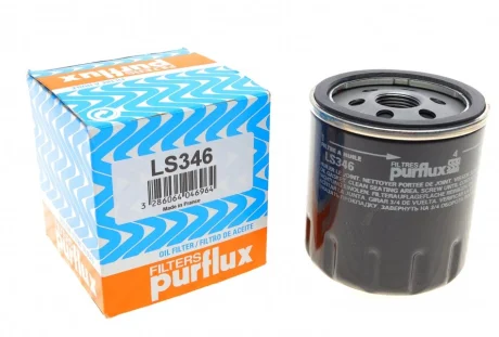 Фільтр масляний Citroen Berlingo/Peugeot Partner/Fiat Scudo 1.8/1.9D/1.4i/1.8i 96-99 PURFLUX Purflux LS346