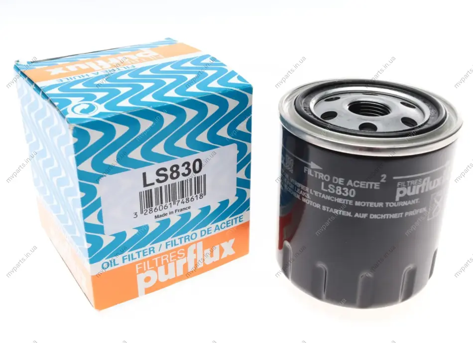 Фільтр масляний Nissan Primera/Almera/Sunny 1.3-3.0i 70-07 PURFLUX Purflux LS830 (фото 1)