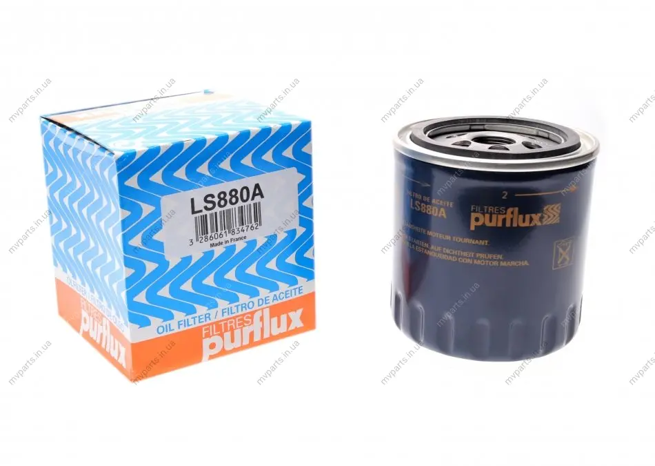 Фільтр масляний Citroen Jumper/Peugeot Boxer 2.5TD PURFLUX Purflux LS880A (фото 1)