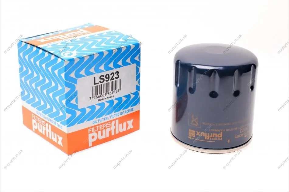Фільтр масляний Citroen C5/Peugeot 307 HDI (h=85mm) PURFLUX Purflux LS923 (фото 1)
