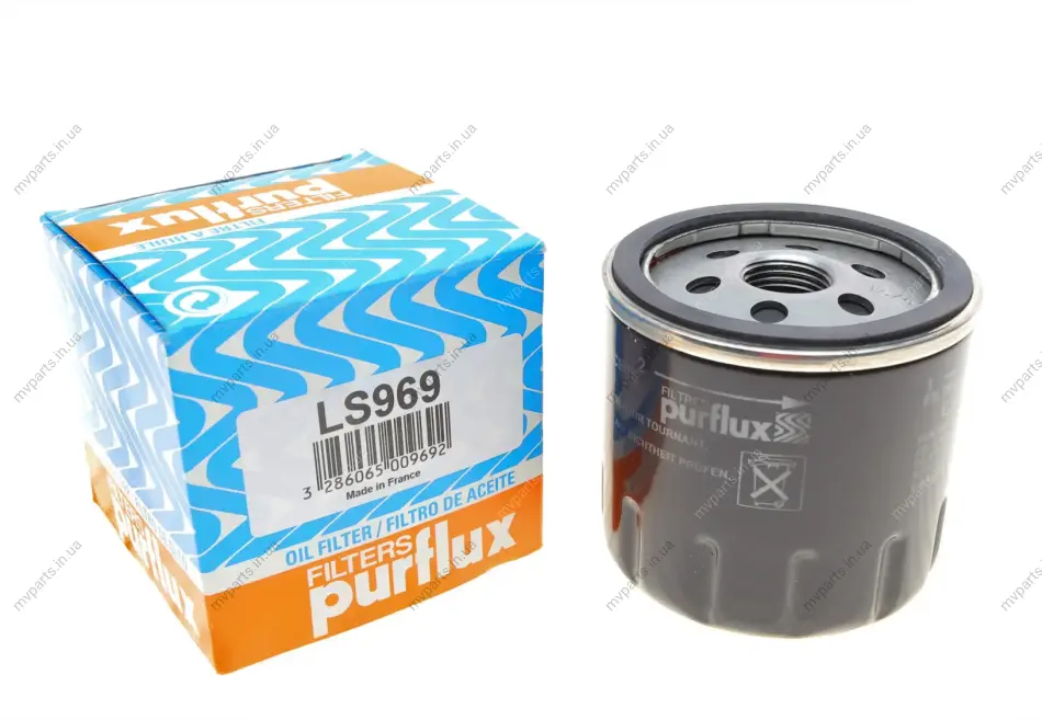 Фільтр масляний VW Caddy II 1.4/1.6i / Golf IV/V/Seat (h=78mm) PURFLUX Purflux LS969 (фото 1)