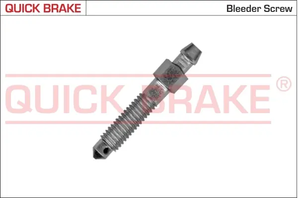 Штуцер прокачки гальм (M8x1.25/9x49) = 171--10 QUICK BRAKE 0085 (фото 1)