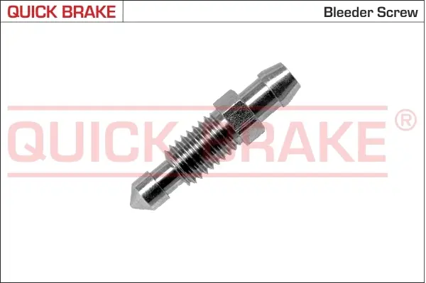 Штуцер прокачки гальм (M8x1.25/8x34.7) QUICK BRAKE 0092 (фото 1)