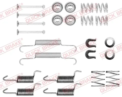 Комплект пружинок колодок ручника Mitsubishi Lancer X QUICK BRAKE 105-0010 (фото 1)